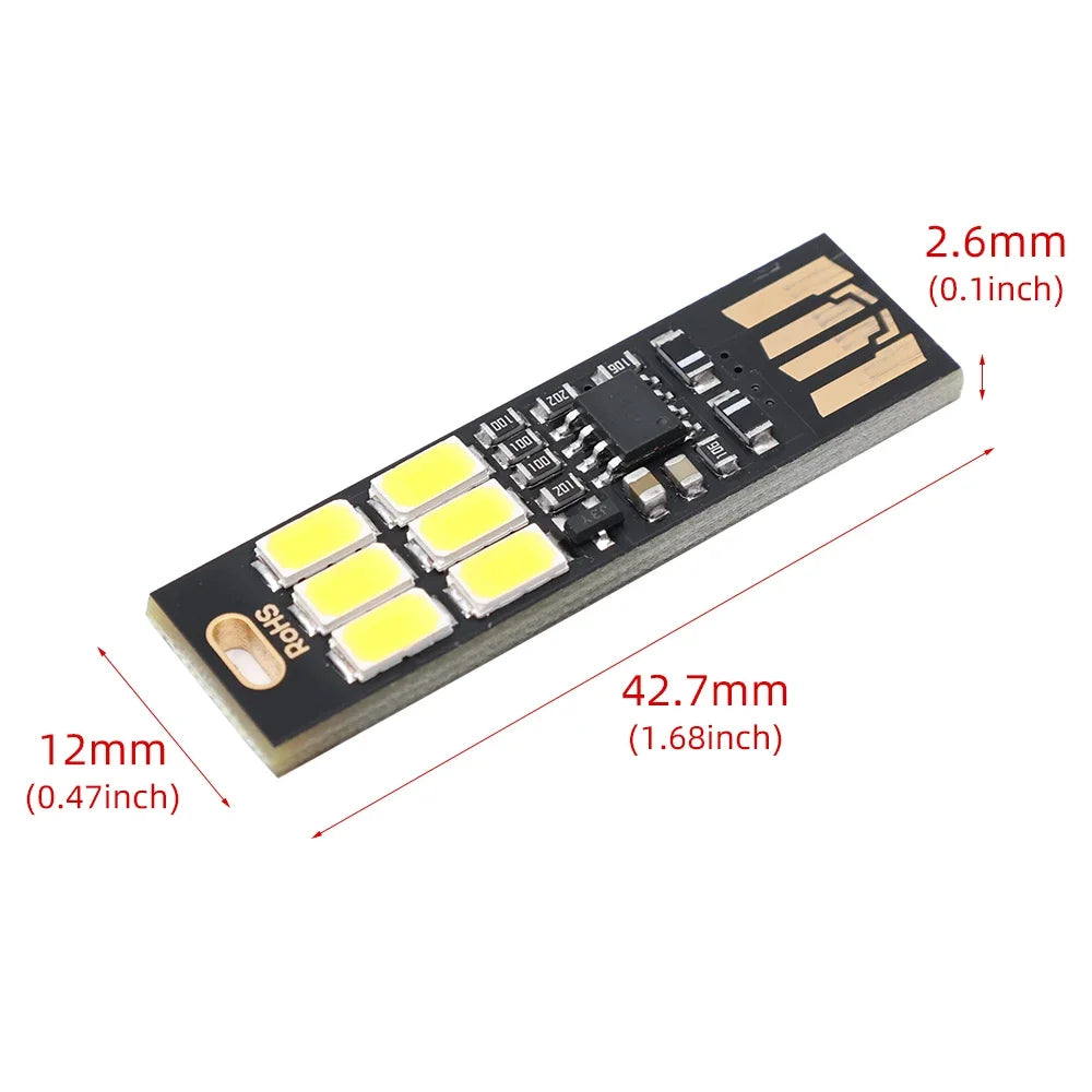 Touch Sensor USB LED Light Portable Mini 5V Dimmable Night Light for Power Bank Computer Laptop PC Book Reading Table Lamp
